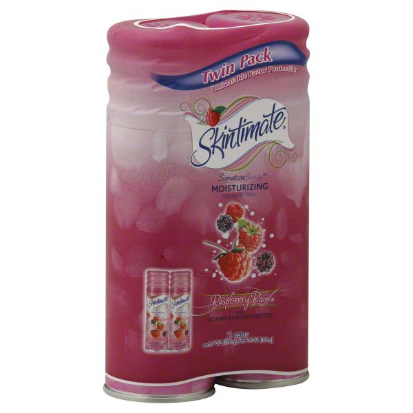 Skintimate Signature Scents Moisturizing Raspberry Rain Shave Gel Twin