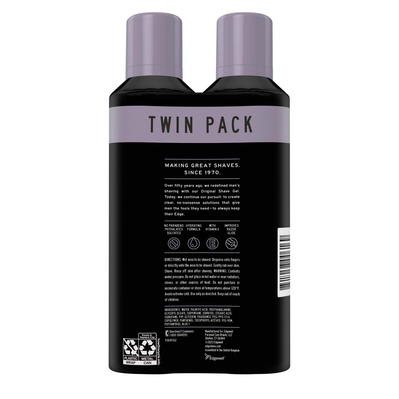 Edge Extra Moisturizing Shave Gel With Vitamin E, Twin Pack; image 5 of 9