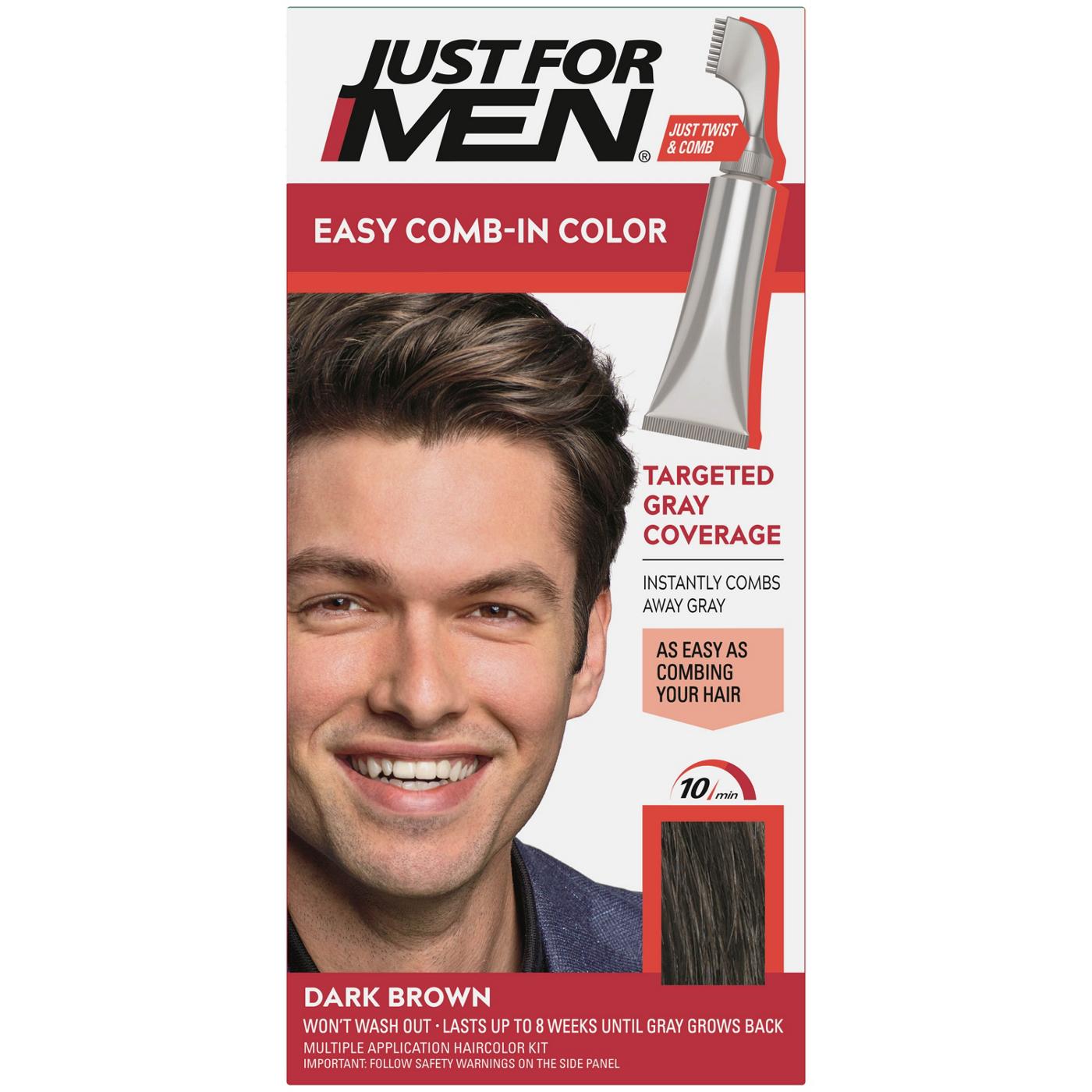 Just For Men Comb In Haircolor Dark Brown A-45; image 2 of 2