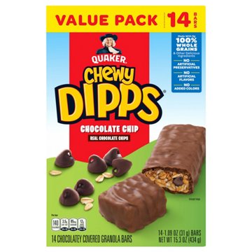 Quaker Chewy Dipps Chocolate Chip Granola Bars Value Pack