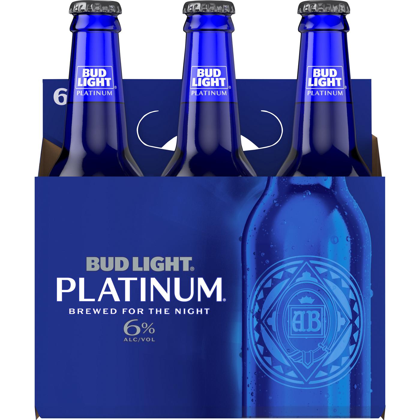Bud Light Platinum Beer 12 oz Bottles; image 2 of 2