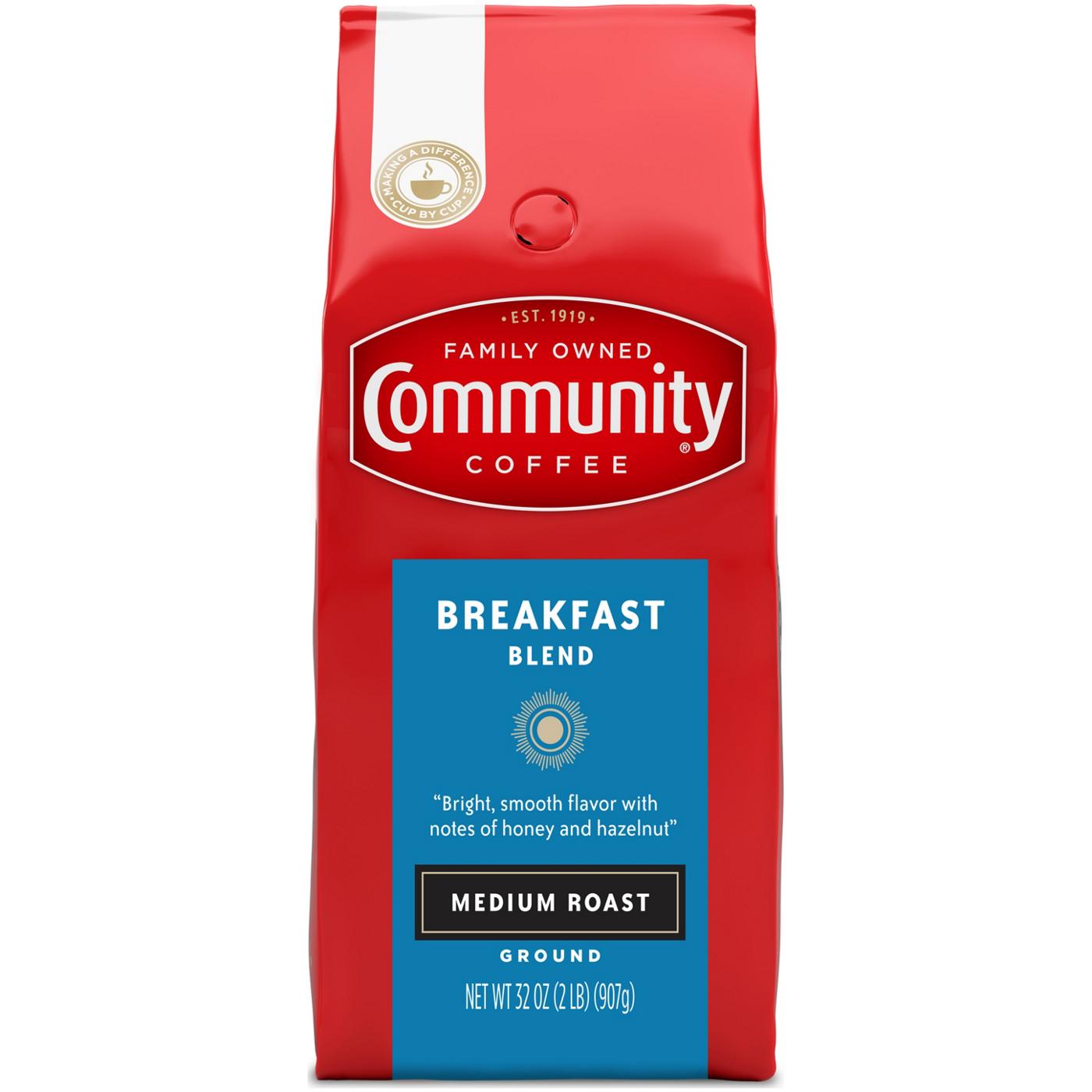 Community Coffee Breakfast Blend Medium Roast Ground Coffee; image 2 of 2