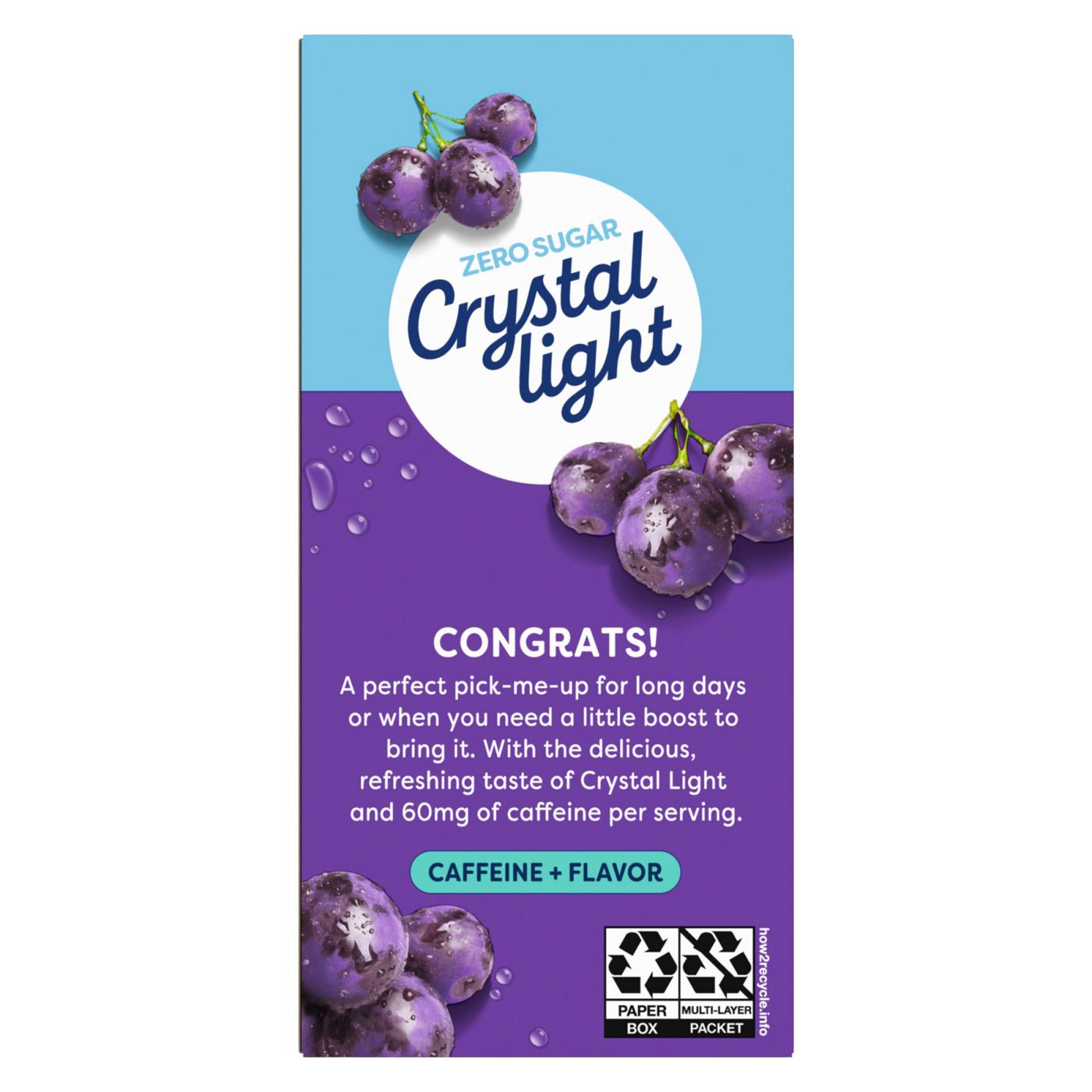 Crystal Light Grape On-The-Go Powdered Drink Mix with Caffeine Packets; image 4 of 5