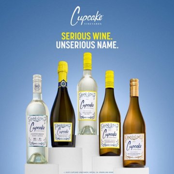 Cupcake Vineyards Glera/Prosecco Italy Sparkling Wine, 750 mL