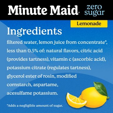 Minute Maid Zero Sugar Lemonade