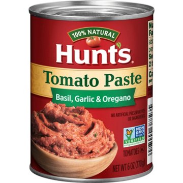 Hunt's Tomato Paste with Basil Garlic and Oregano, 6 oz