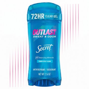 Secret Outlast 48 Hr Gel Antiperspirant Deodorant - Clean