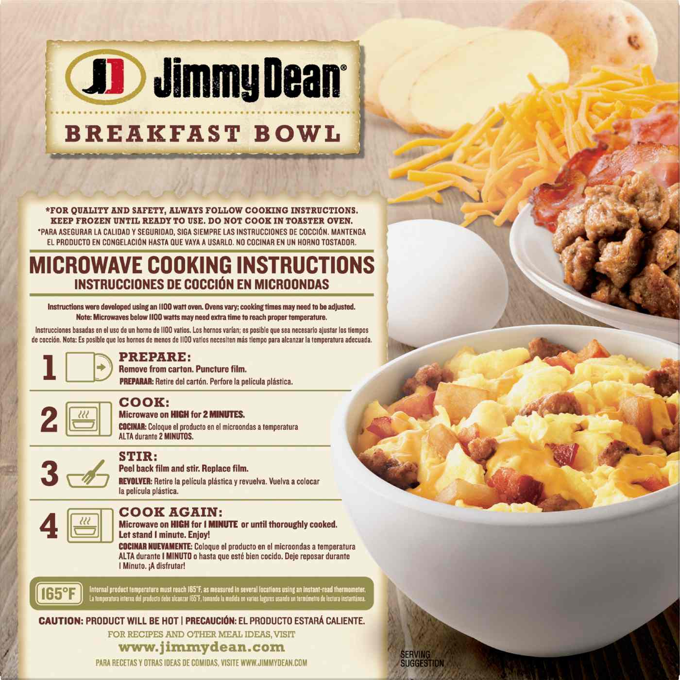 Jimmy Dean Meat Lovers Breakfast Bowl; image 2 of 3