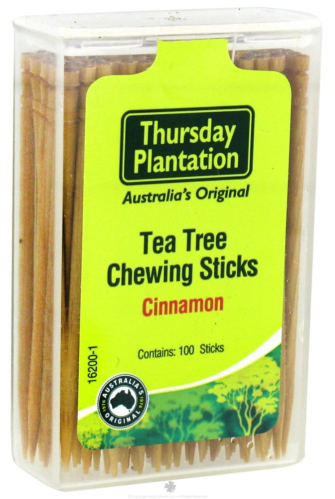 Thursday Plantation Tea Tree Cinnamon Chewing Sticks Shop Oral Hygiene at HEB