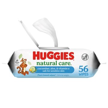 Huggies Baby Wipes - Cucumber, Aloe and Vitamin E Scented, 56 ct