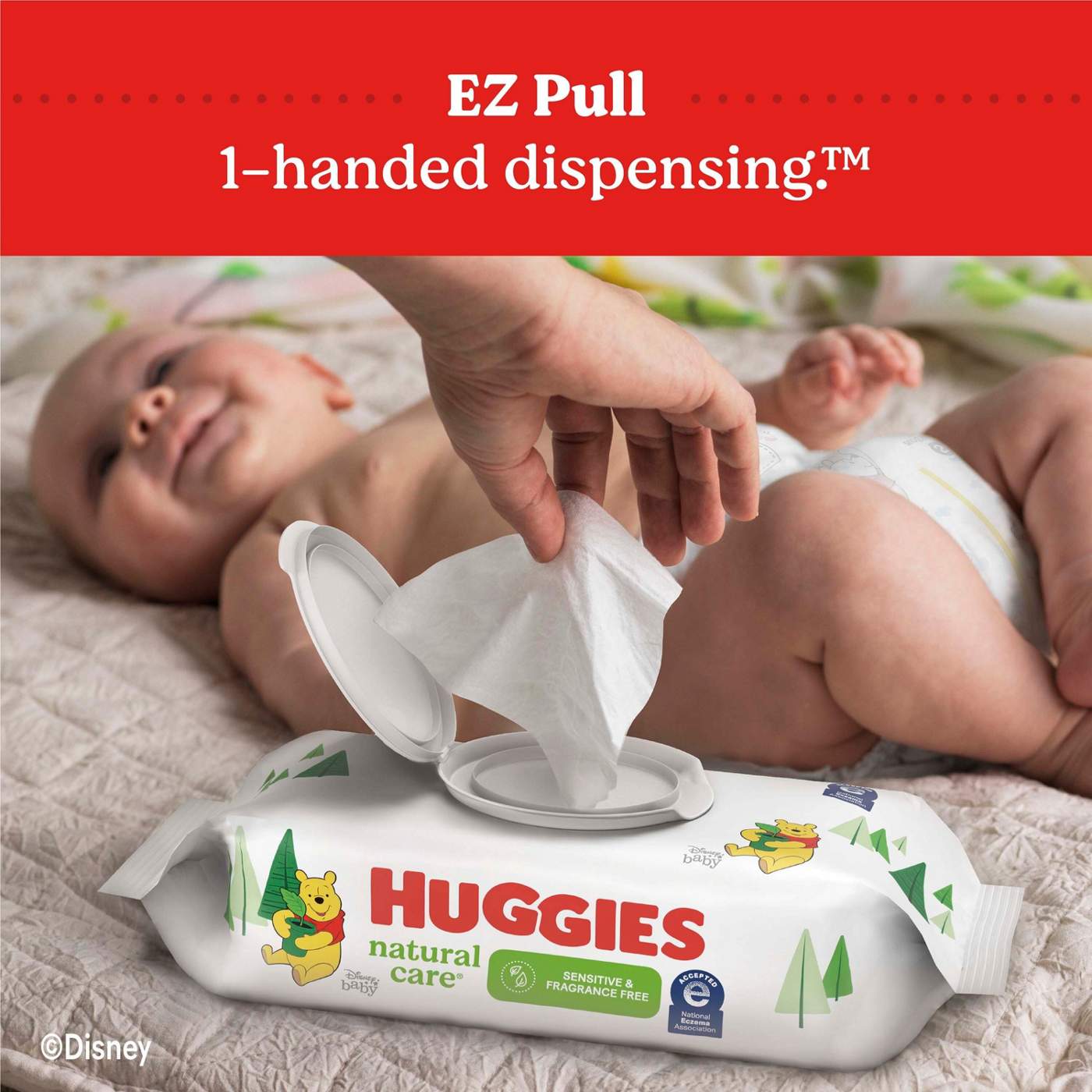 Huggies Natural Care Sensitive & Fragrance Free Baby Wipes 3 Pk; image 4 of 8