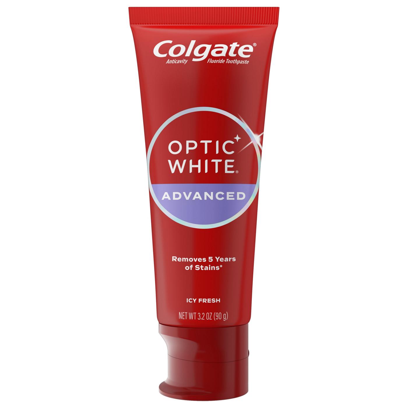 Colgate Optic White Advanced Anticavity Toothpaste - Icy Fresh; image 2 of 9