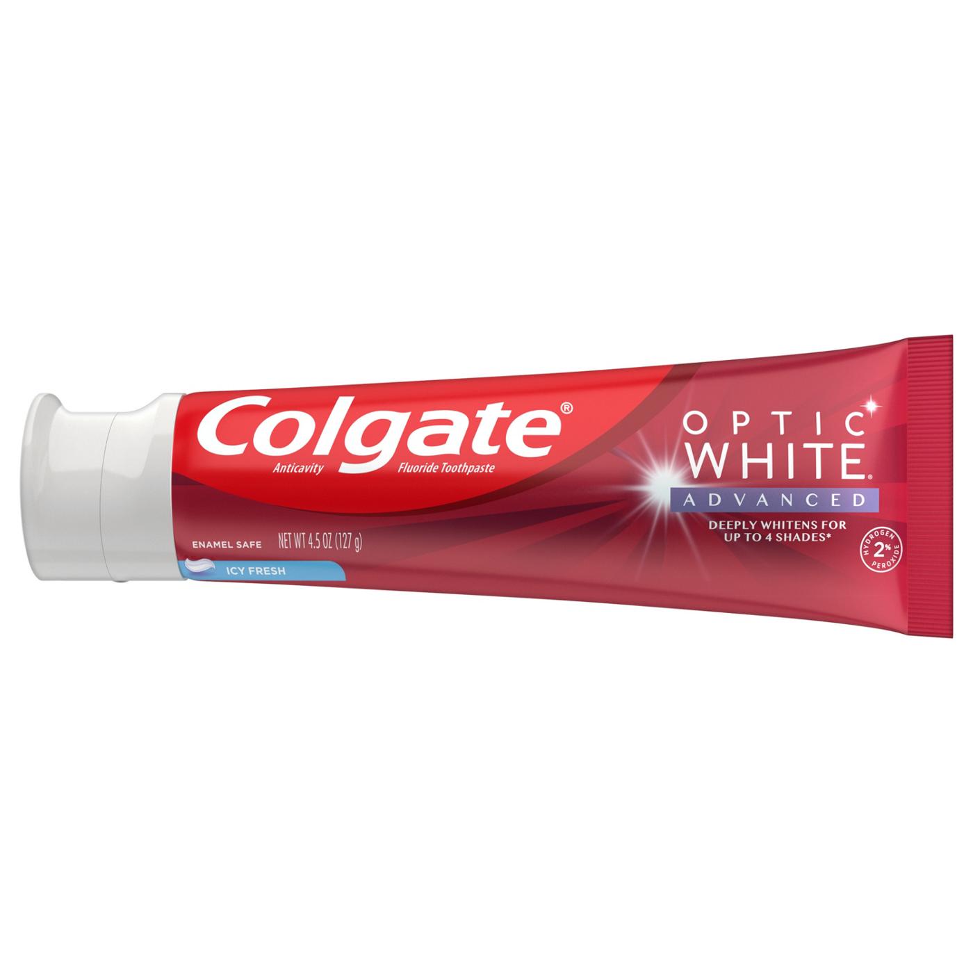 Colgate Optic White Advanced Anticavity Toothpaste - Icy Fresh; image 2 of 8
