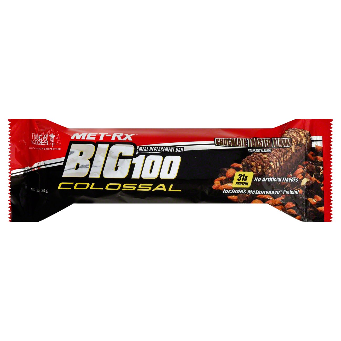 METRx Big 100 Colossal Chocolate Toasted Almond Meal Replacement Bar