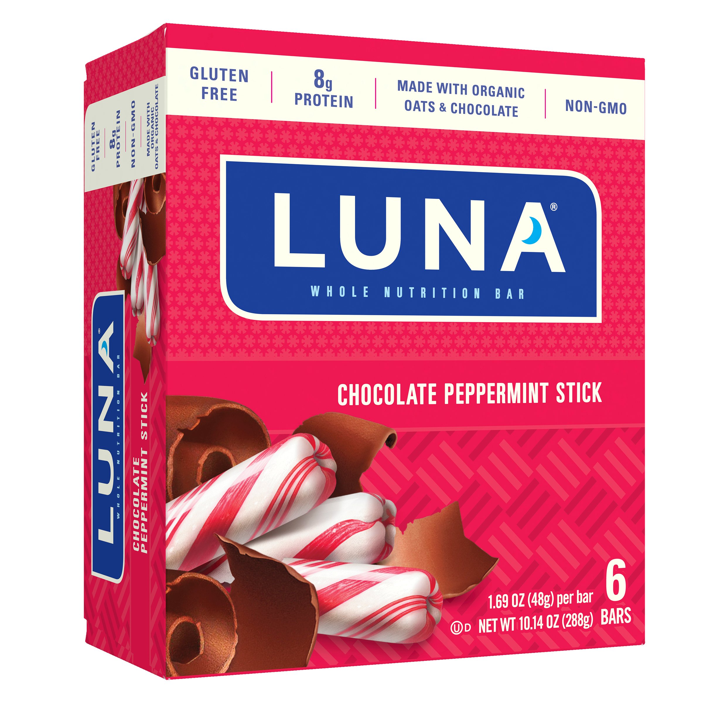 Luna Chocolate Peppermint Stick Nutrition Bars - Shop Granola & Snack ...