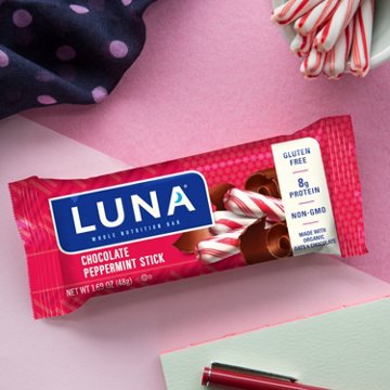 Luna 7g Protein Whole Nutrition Bars - Chocolate Peppermint Stick