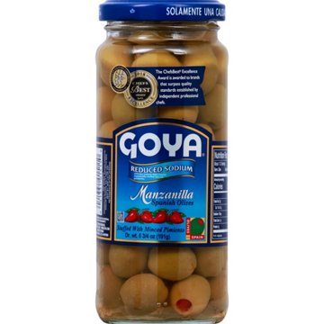 Goya Reduced Sodium Manzanilla Spanish Olives