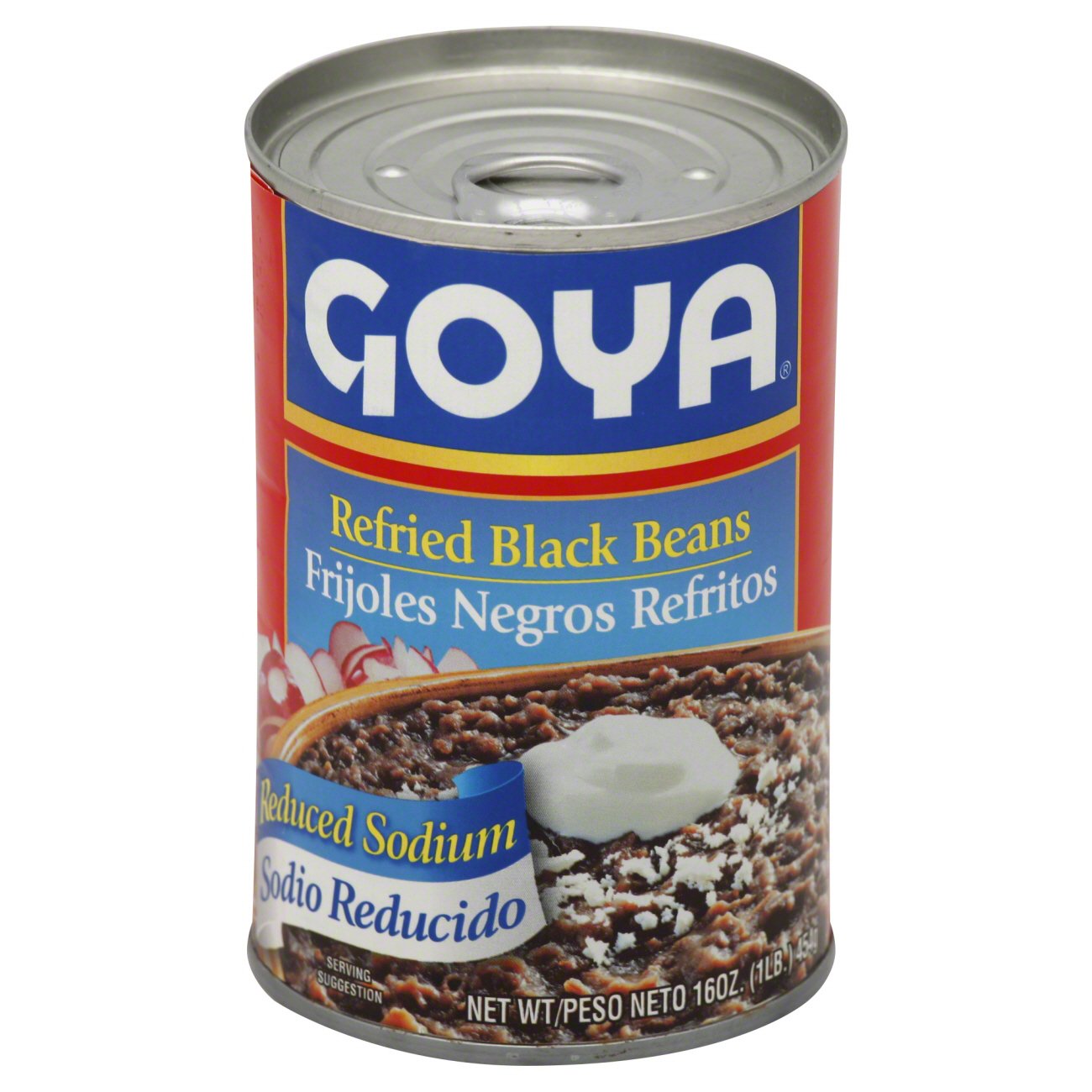 Goya Reduced Sodium Refried Black Beans Shop Beans & Legumes at HEB