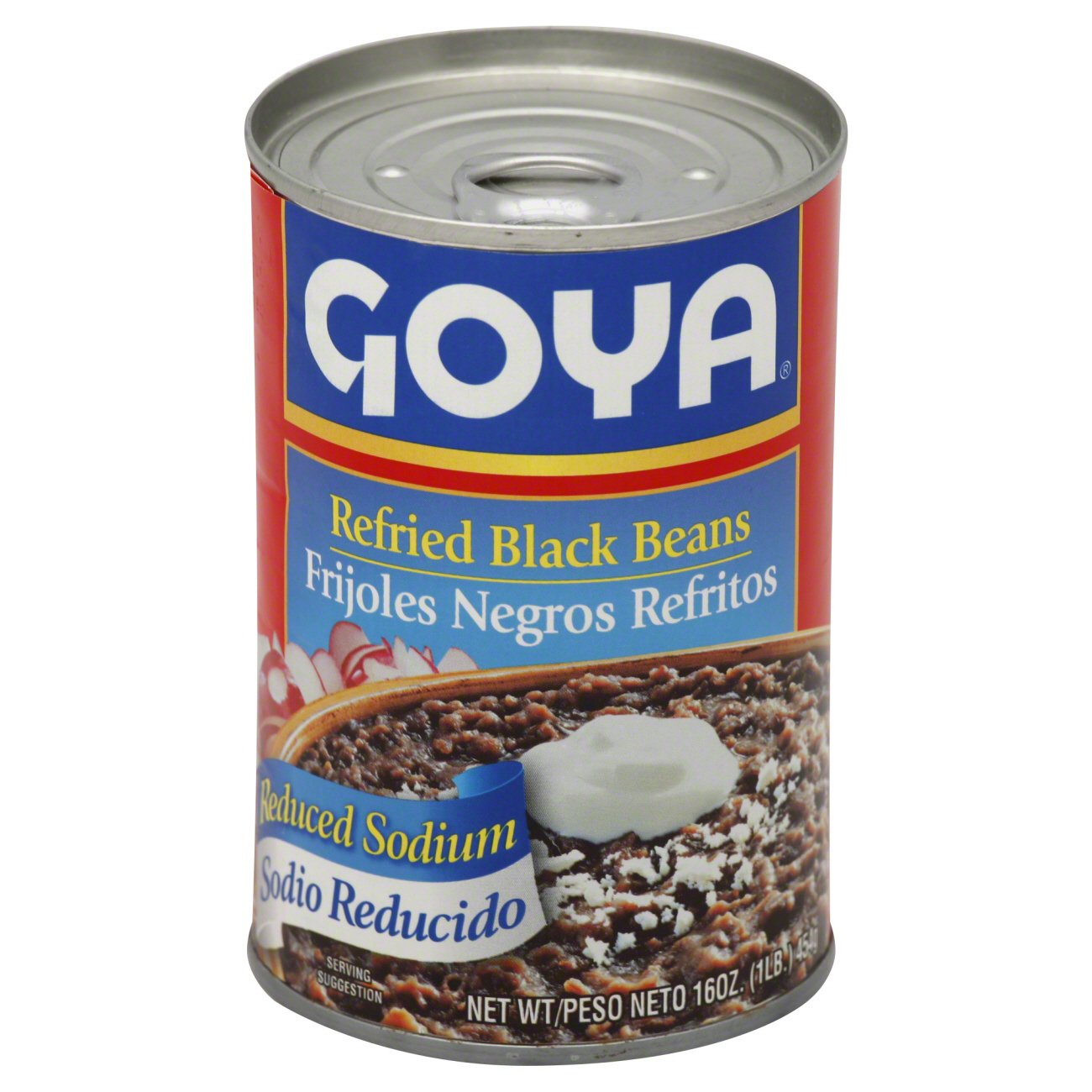 Goya Reduced Sodium Refried Black Beans Shop Beans & legumes at HEB