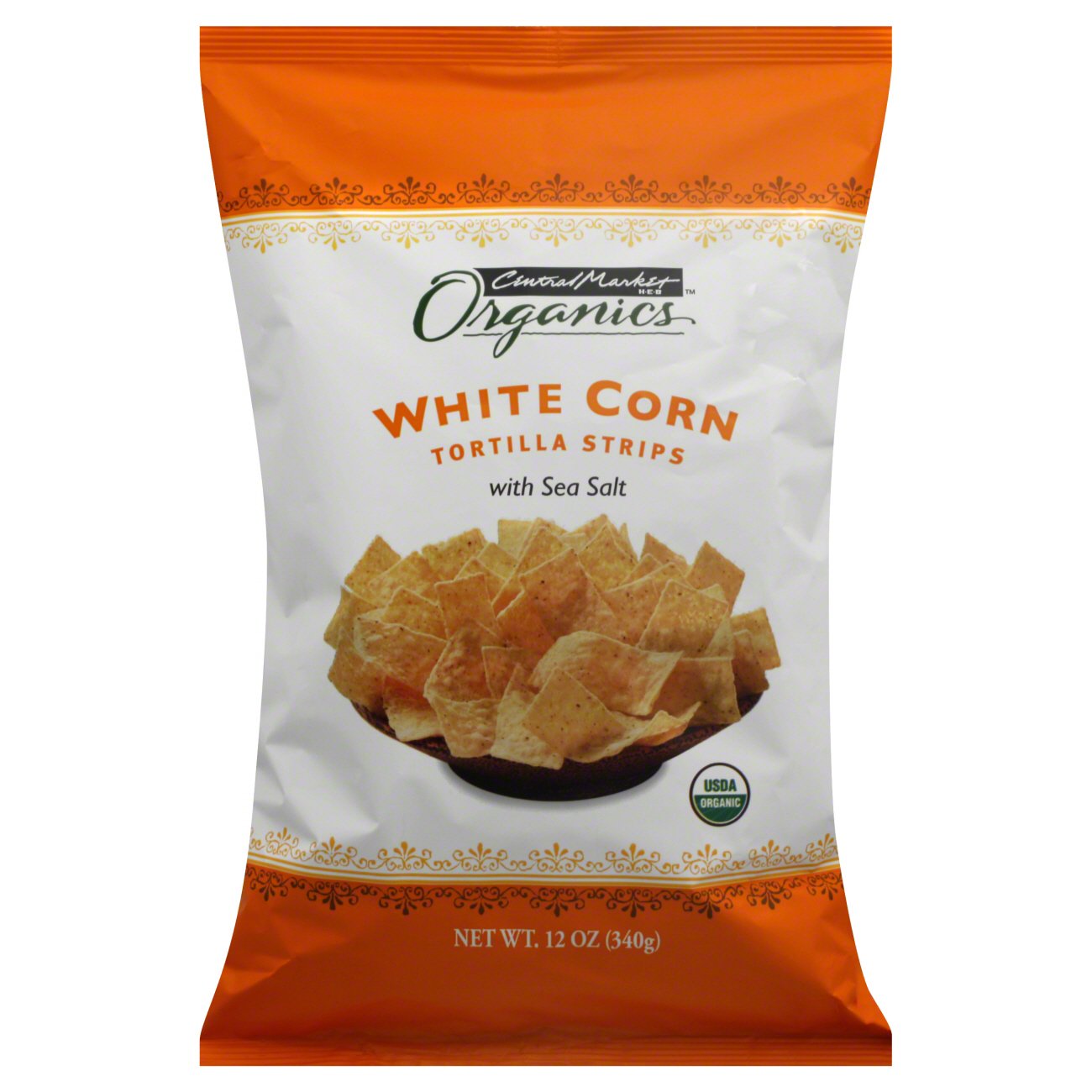 Central Market Organics White Corn Tortilla Strips With Sea Salt Shop