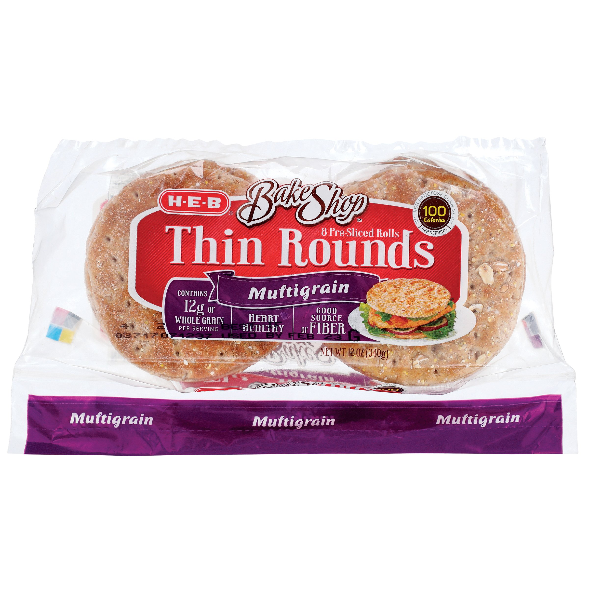 H-E-B Bake Shop Multigrain Thin Rounds - Shop Bread At H-E-B