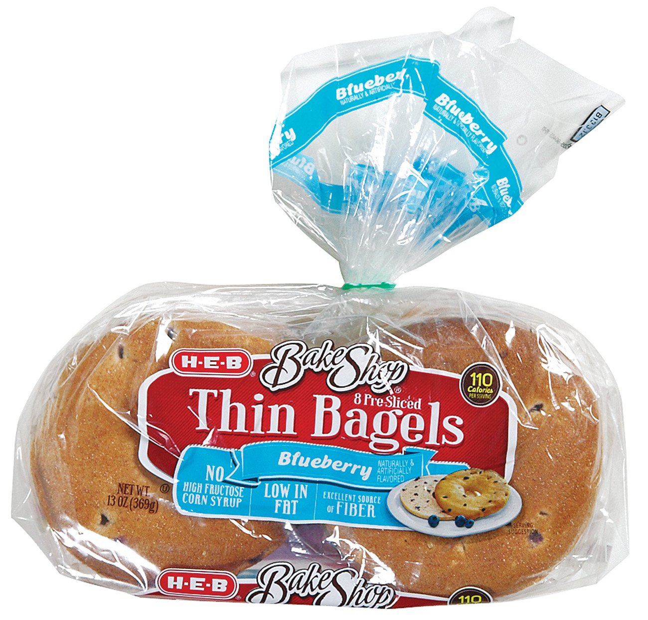 H-E-B Bake Shop Pre-Sliced Blueberry Thin Bagels - Shop Bagels At H-E-B