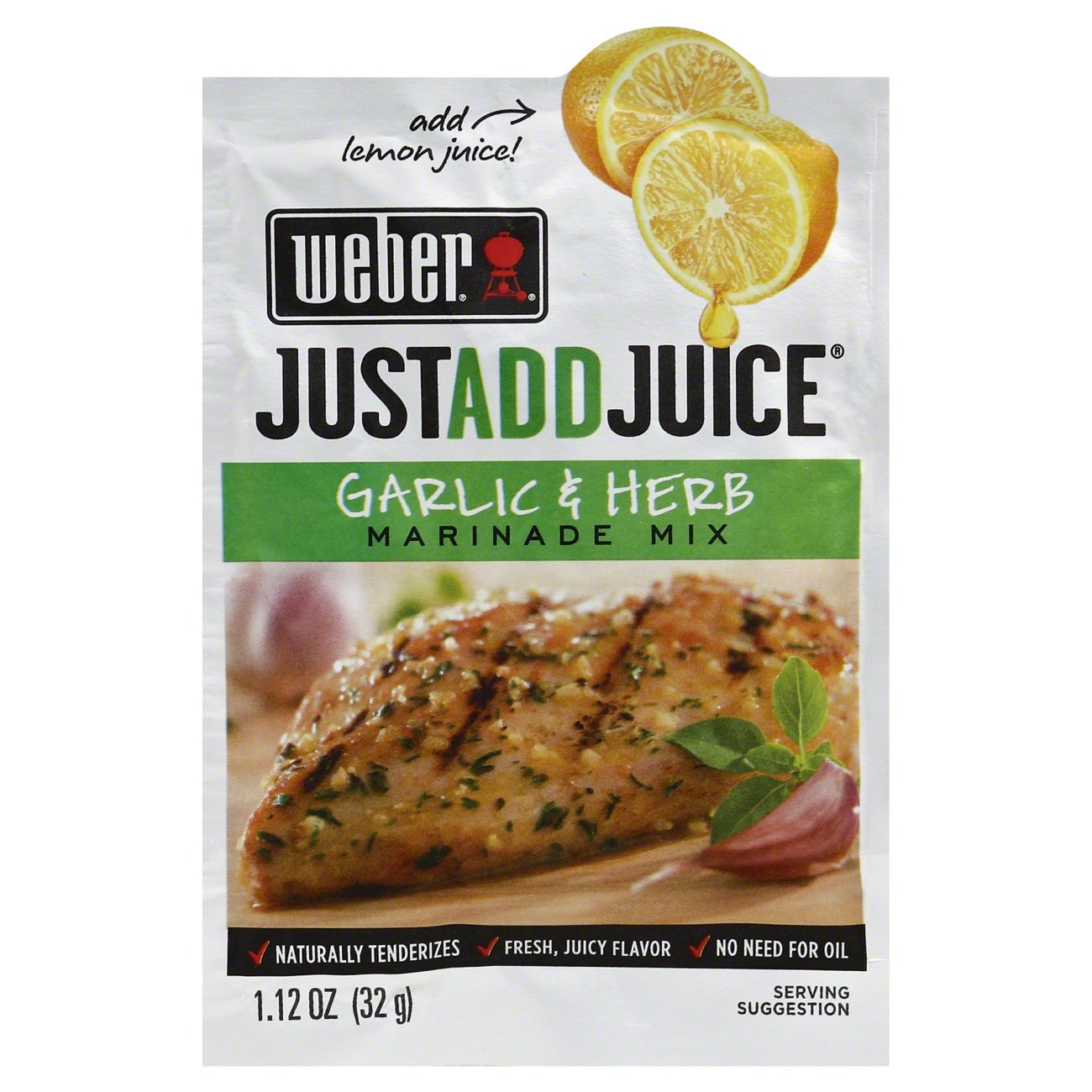 Weber Just Add Juice Garlic And Herb Marinade Mix Shop Marinades At H E B