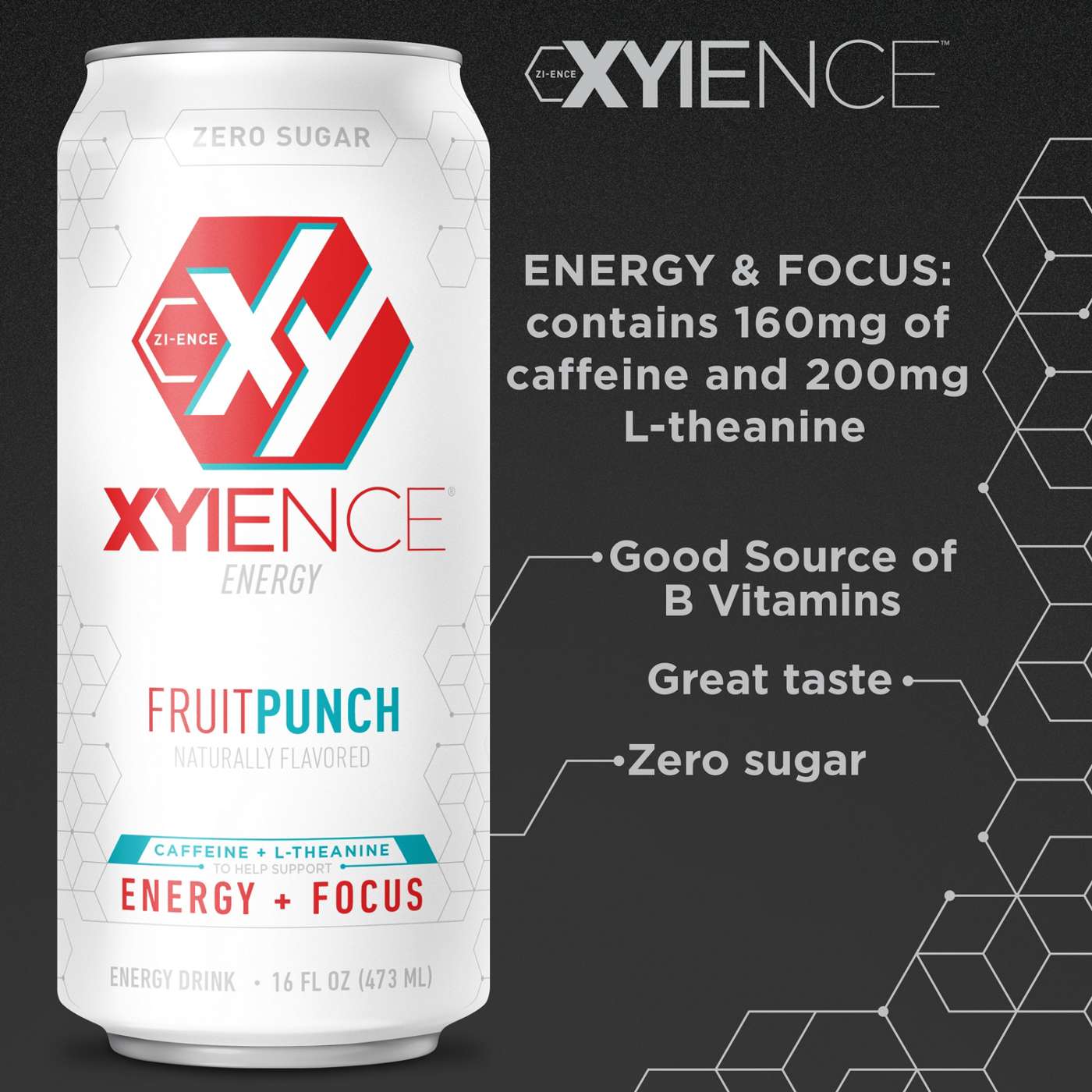 XYIENCE Zero Sugar Energy Drink - Fruit Punch; image 2 of 7