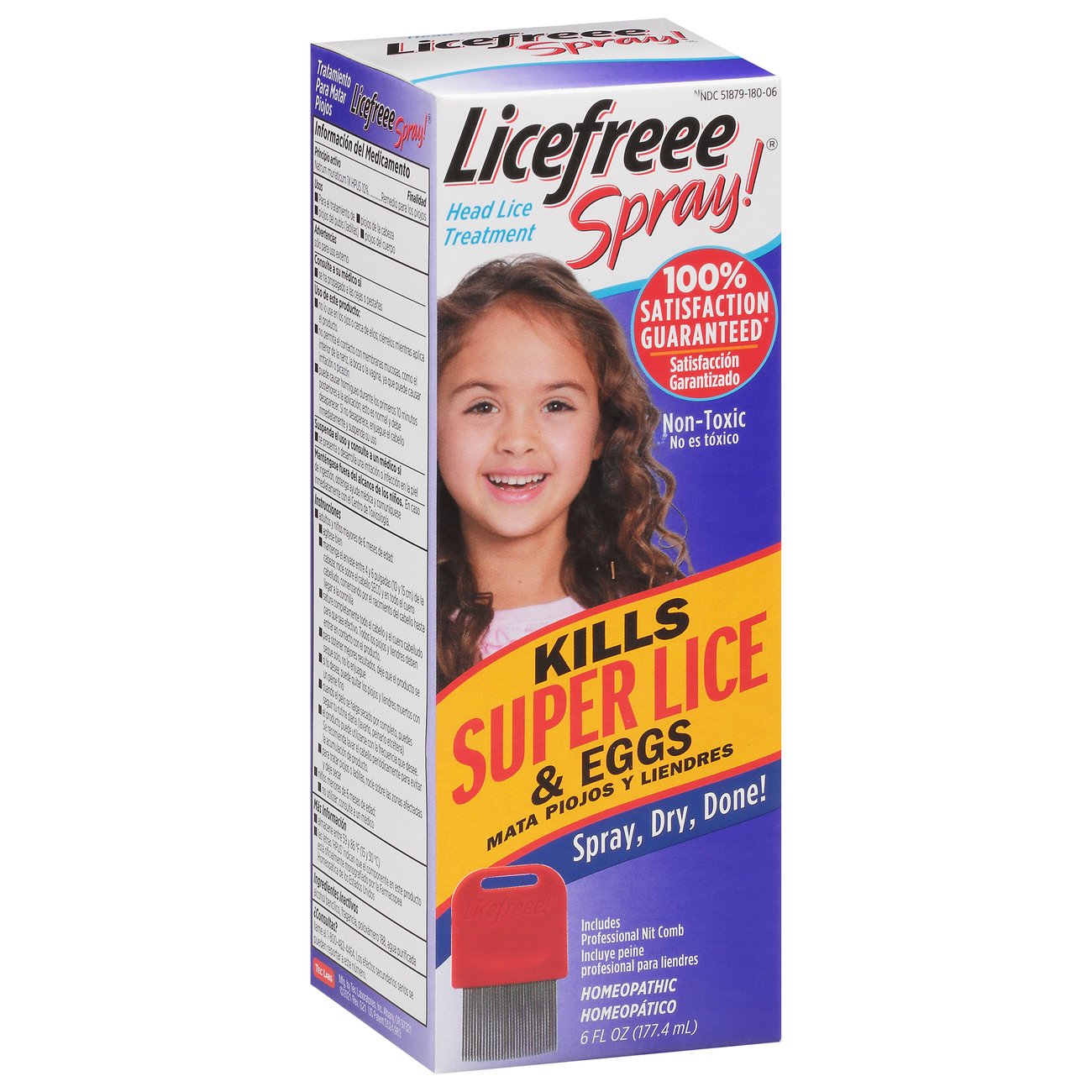 Licefreee Spray Instant Head Lice Treatment Shop Herbs And Homeopathy