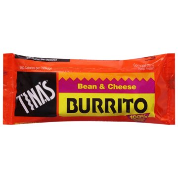 Tina's Bean & Cheese Burrito, 4 oz