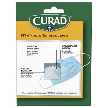 Curad Germ Shield Maximum Barrier Earloop Facemask