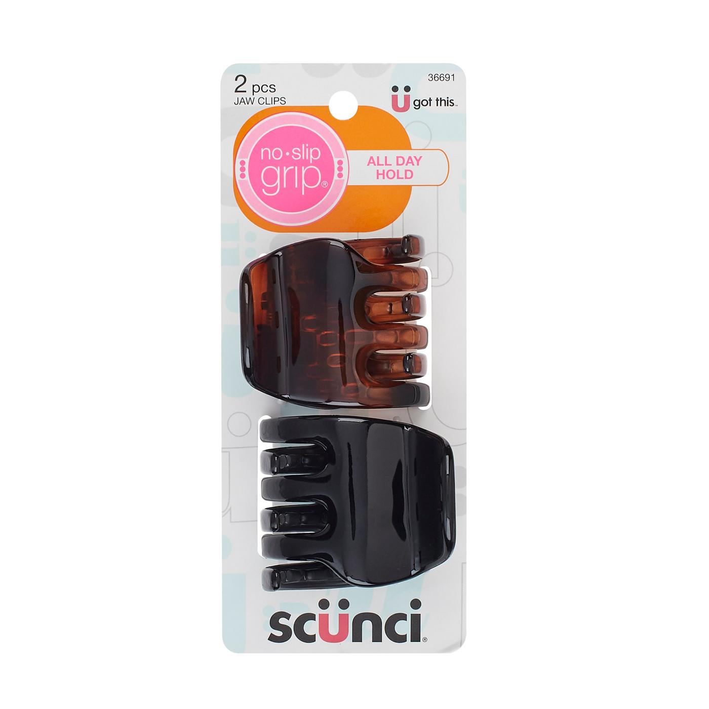 Scunci No-Slip Grip All Day Hold Jaw Clips; image 1 of 2