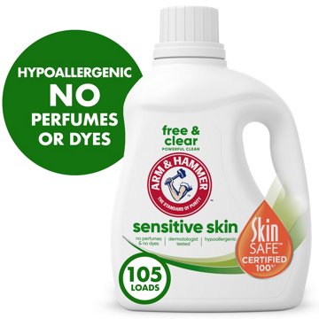 Arm & Hammer Free & Clear HE Liquid Laundry Detergent, 105 Loads
