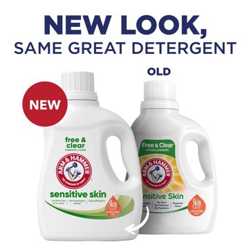 Arm & Hammer Free & Clear HE Liquid Laundry Detergent, 105 Loads