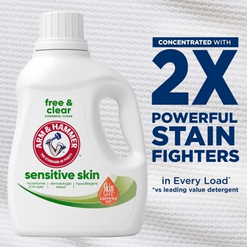 Arm & Hammer Free & Clear HE Liquid Laundry Detergent, 105 Loads