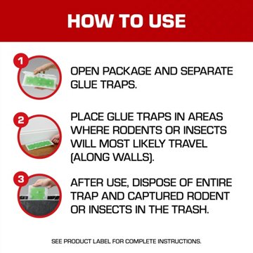 Tomcat Super Hold Rat Size Glue Traps, 2 ct