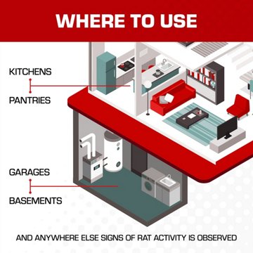 Tomcat Super Hold Rat Size Glue Traps, 2 ct