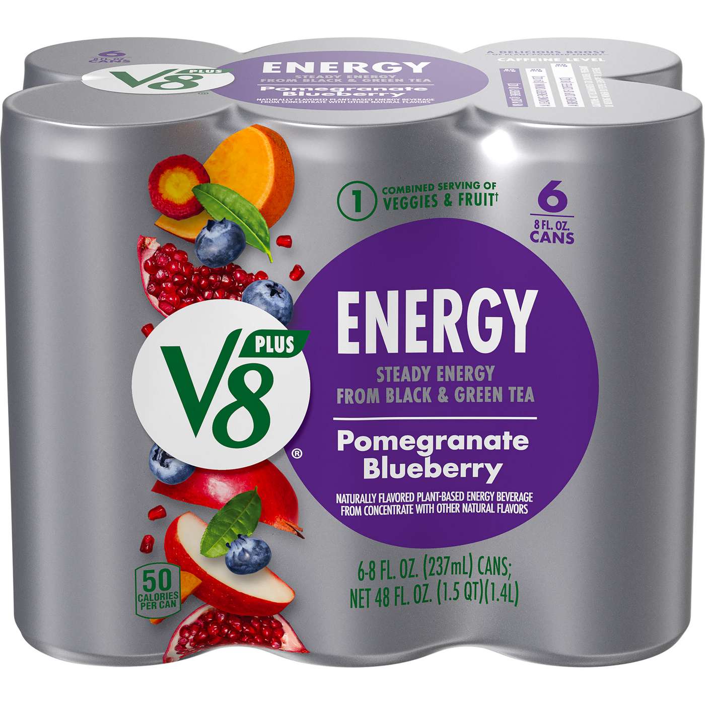 V8 +Energy Pomegranate Blueberry Juice Energy Drink; image 1 of 8