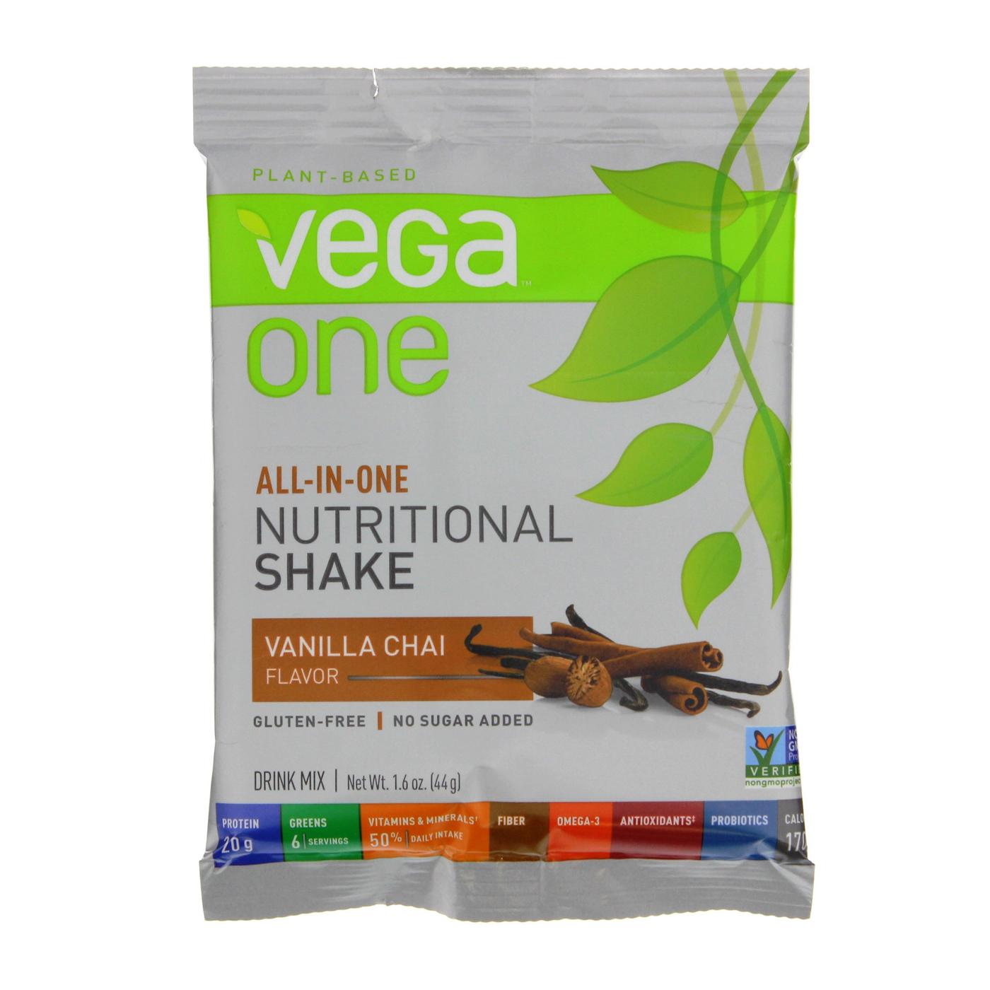 Vega One Nutritional Shake, Vanilla Chai Single Packet; image 1 of 2