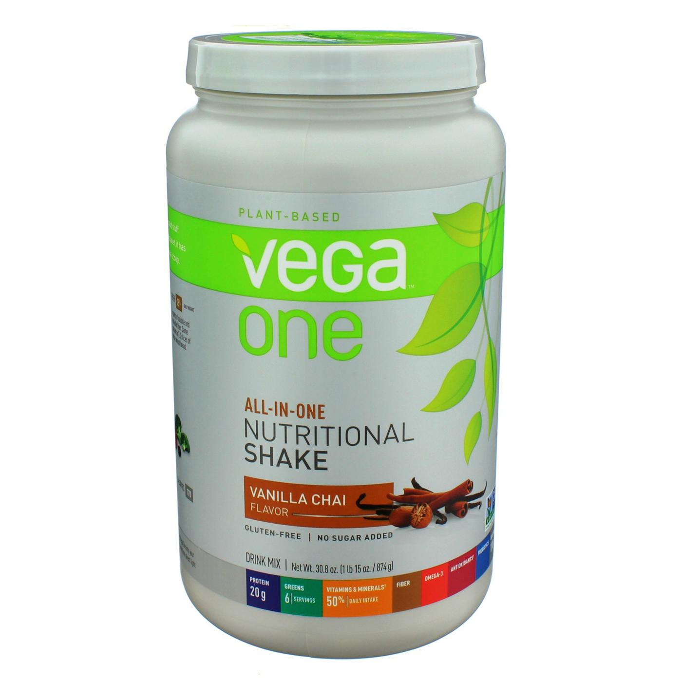 Vega One Vanilla Chai Nutritional Shake; image 1 of 3