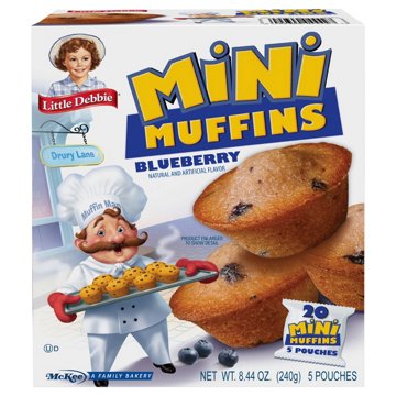 Little Debbie Blueberry Mini Muffins Pouches, 5 ct