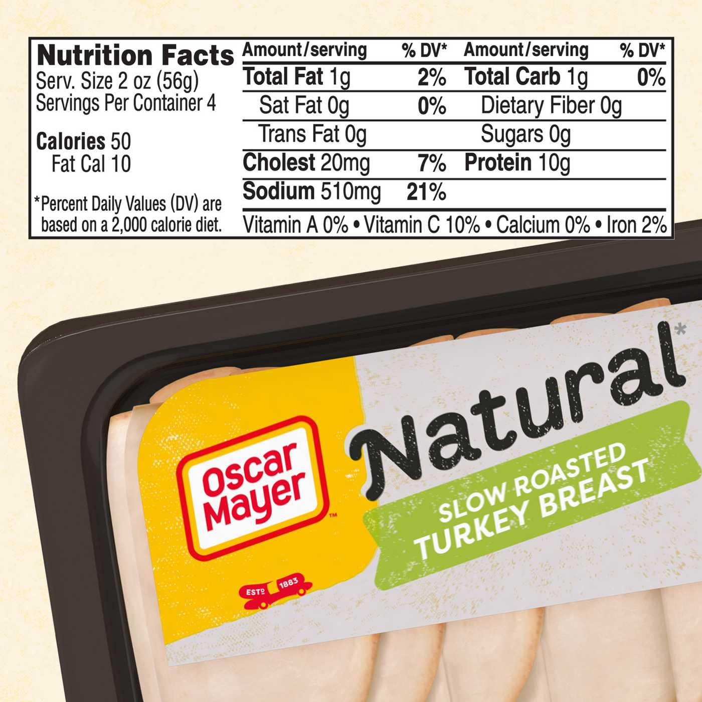 Oscar Mayer Natural Slow Roasted Turkey Breast; image 2 of 7