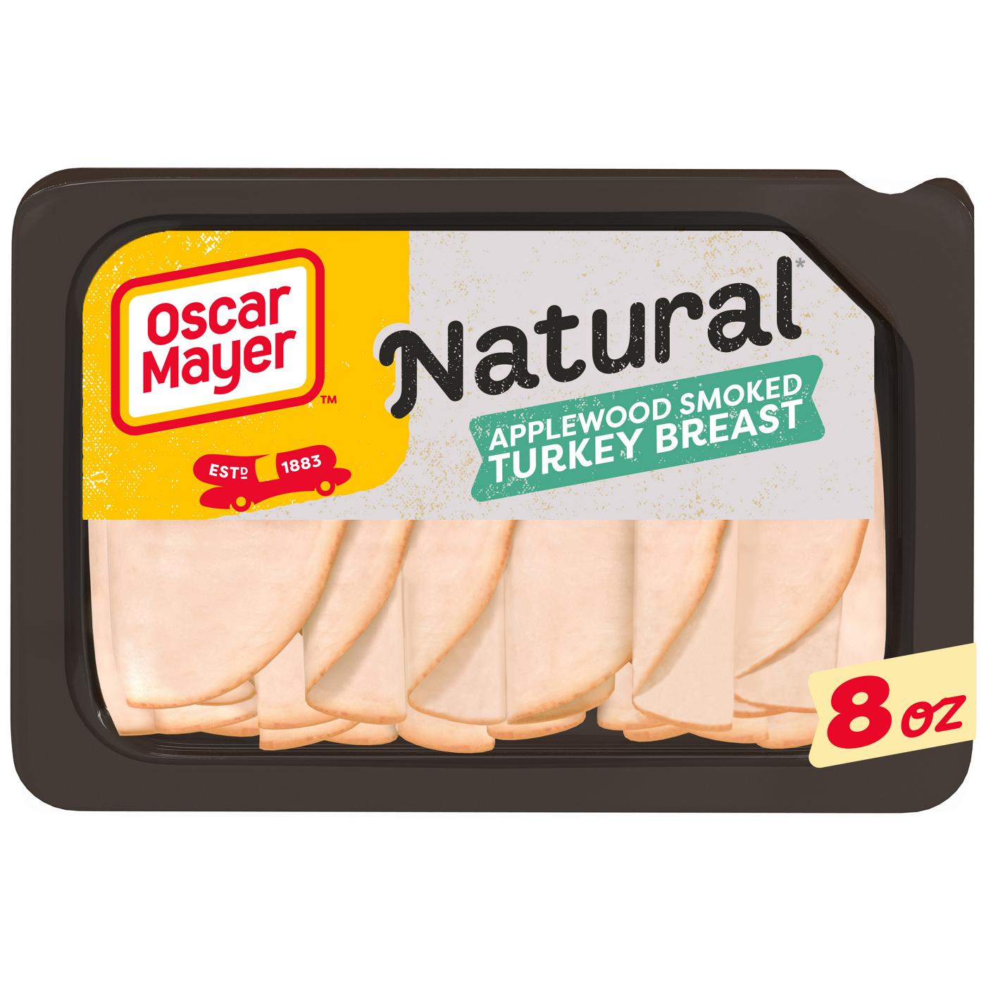 Oscar Mayer Natural Applewood Smoked Sliced Turkey Breast Deli Lunch Meat; image 1 of 4