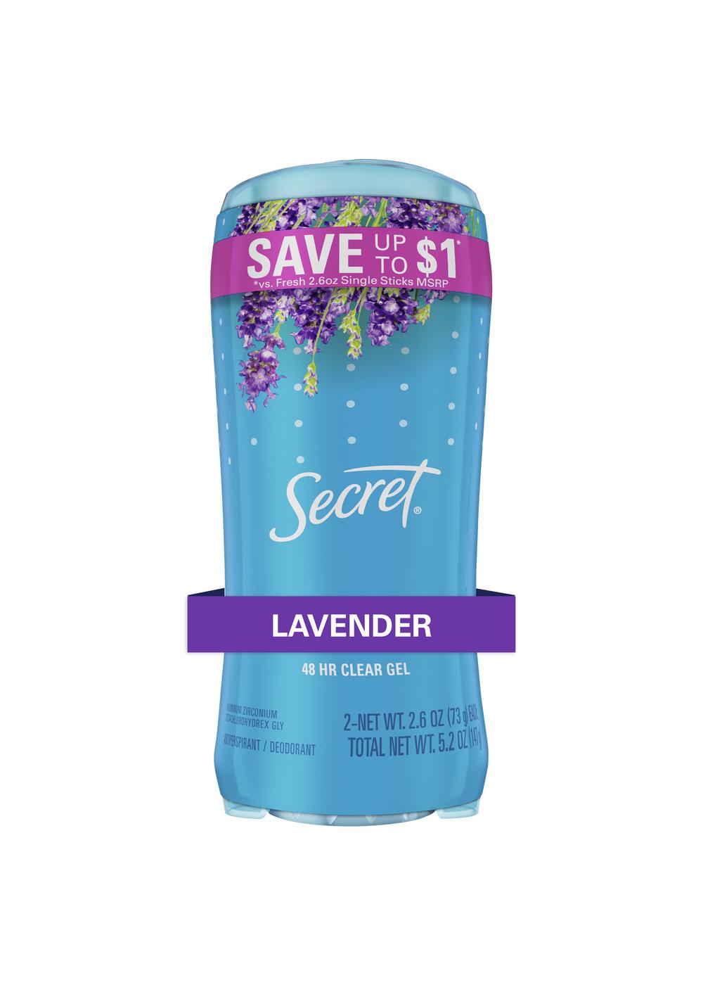 Secret 48 Hr Gel Antiperspirant Deodorant - Lavender; image 7 of 8