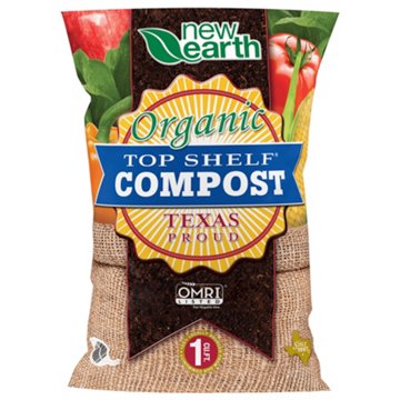 New Earth Organic Top Shelf Compost, 1 cu ft