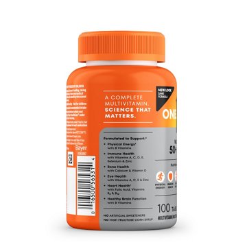 One A Day Women's Multivitamin/Multimineral Supplement 50+ Healthy Advantage Tablets, 100 ct