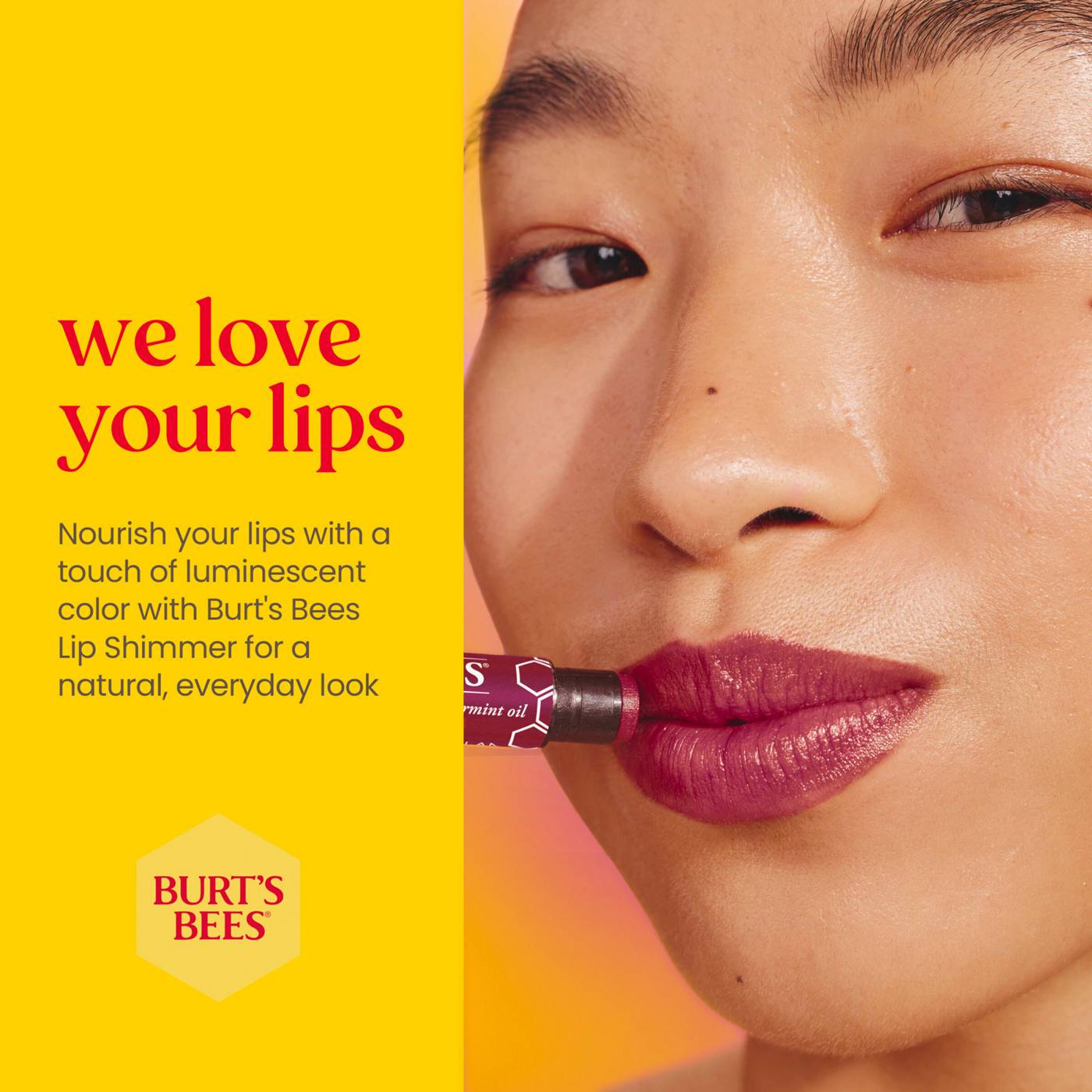 Burt's Bees Plum Lip Shimmer; image 8 of 13