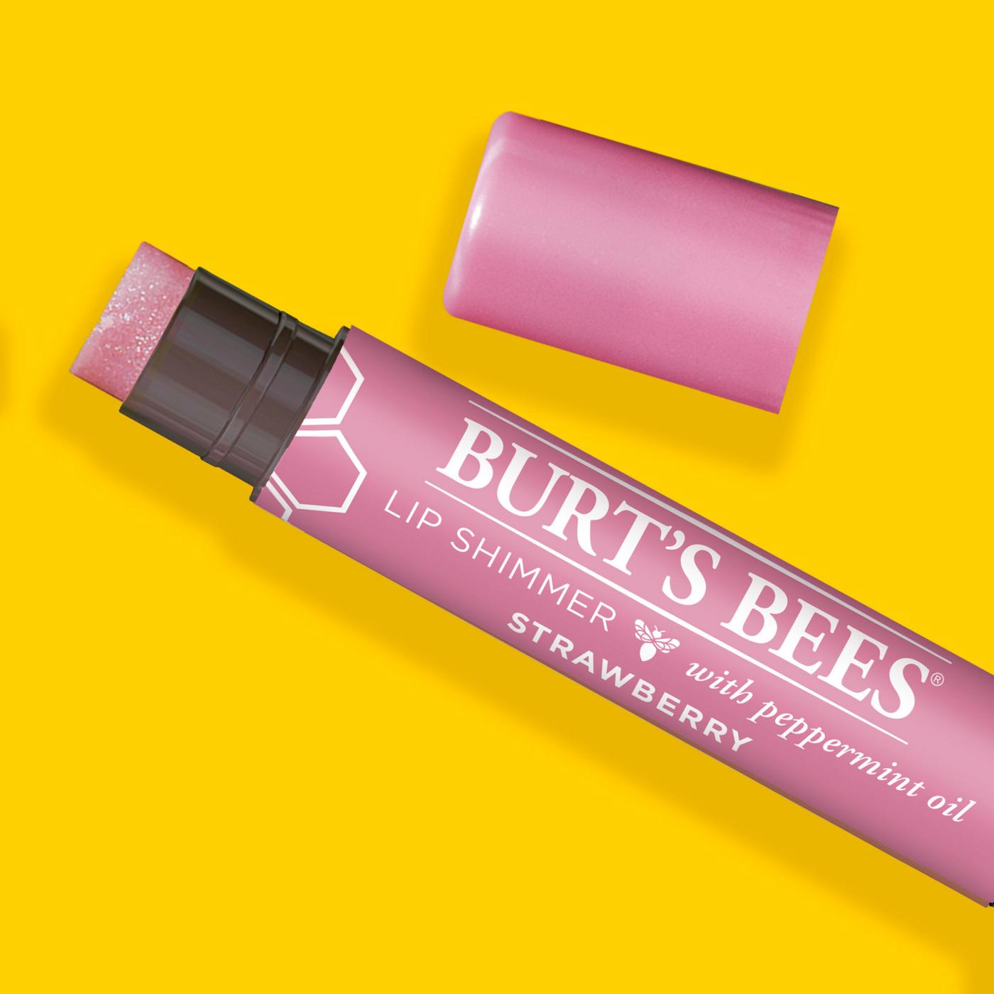 Burt's Bees Strawberry Lip Shimmer; image 2 of 13