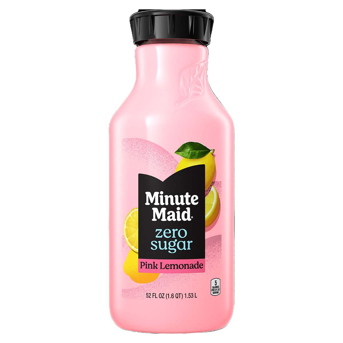 Minute Maid Zero Sugar Pink Lemonade Juice, 52 fl oz Bottle