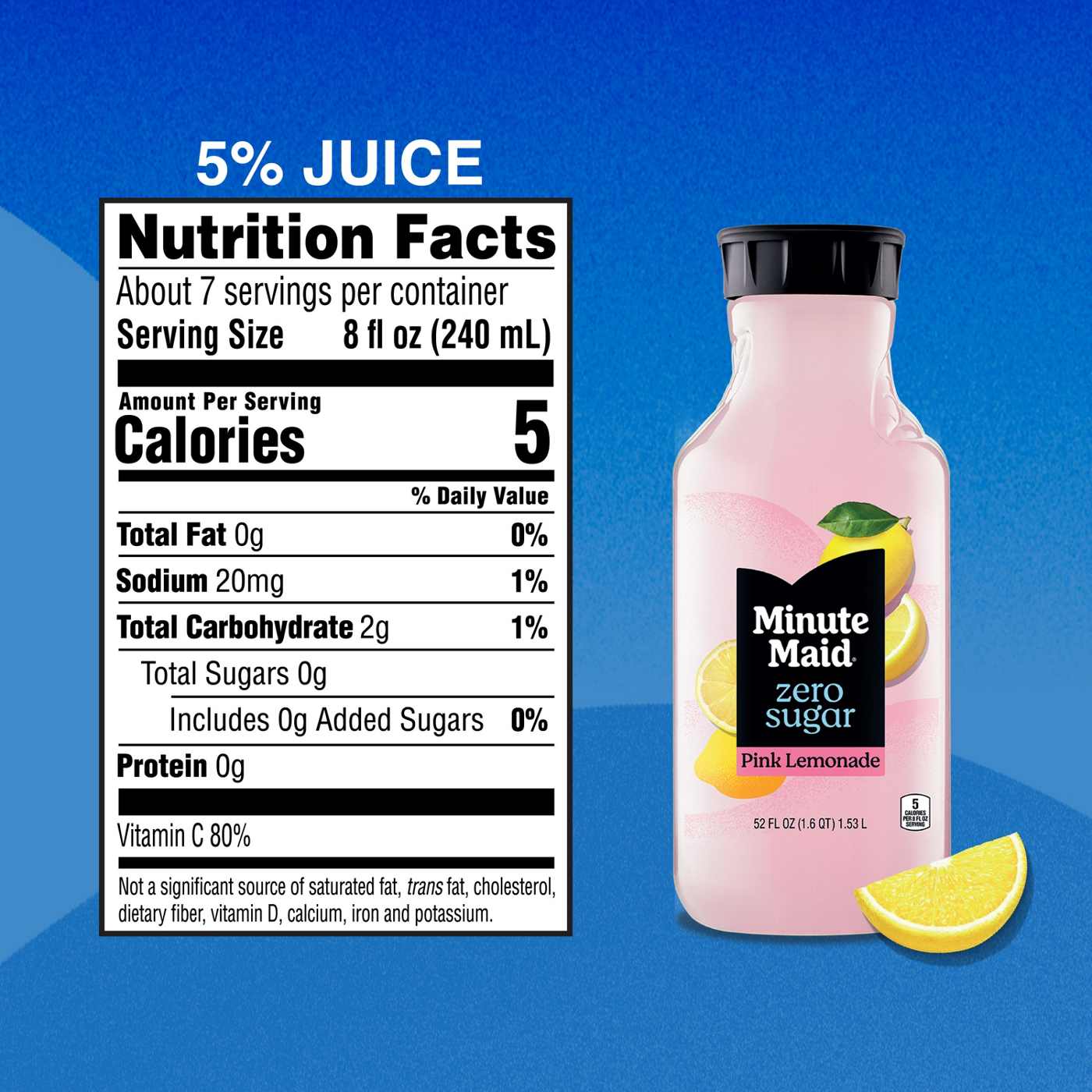 Minute Maid Zero Sugar Pink Lemonade; image 3 of 7